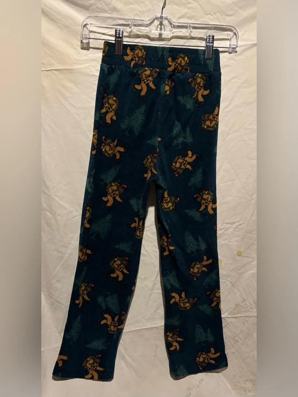 Kids Sasquatch Fleece Pajama Pants - Green